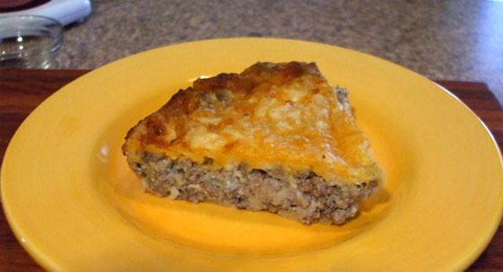 Impossibly Easy Cheeseburger Pie