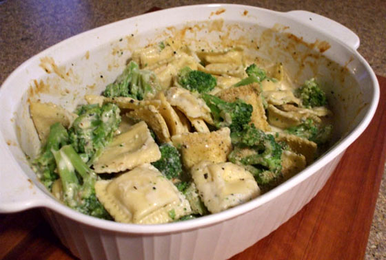 Primavera Ravioli Bake