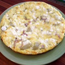 Potato, Red Onion and Feta Frittata