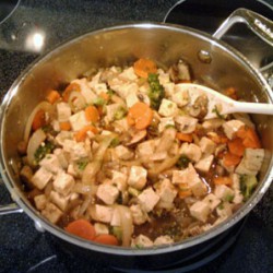 cooking Stir-Fry Broccoli and Carrots with Tofu