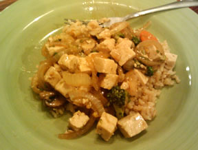 Stir-Fry Broccoli and Carrots with Tofu