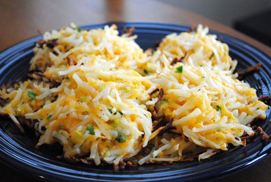 Crispy Hash Brown Haystacks