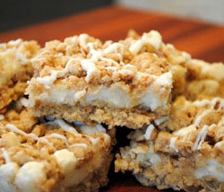 White Chip Lemon Streusel Bars