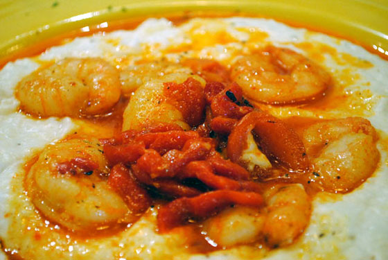 Shrimp & Goat Cheese Grits