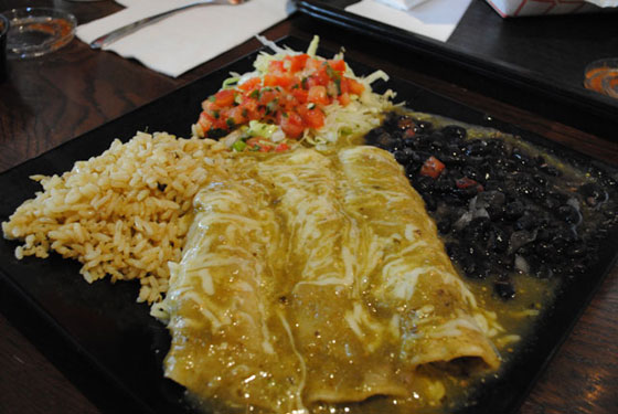 Swanky's Taco Shop Enchiladas