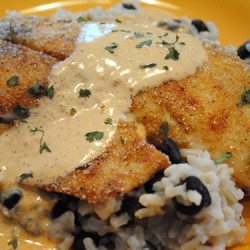 Tilapia with Chili Cream Sauce