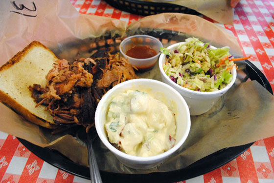 Martin's Bar-B-Que Joint Pork Plate