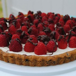 Raspberry Cookie Tart