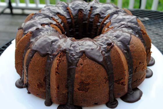 Triple Chocolate Picnic Cake