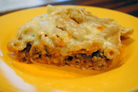 Pastitsio slice