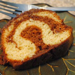 Chocolate Banana Butterscotch Cake slice