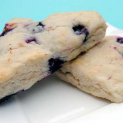 Blueberry Scones with Lemon Glaze