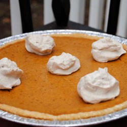 Classic Pumpkin Pie with Spiced Cream Clouds