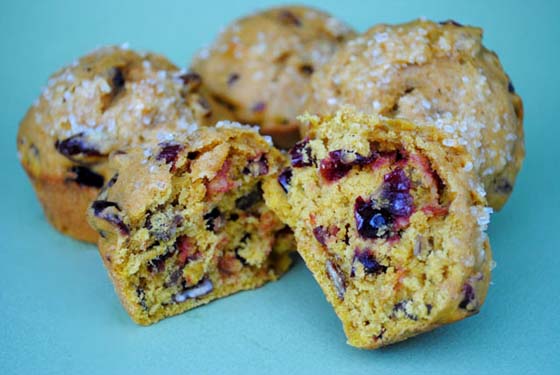 Pumpkin Cranberry Muffins