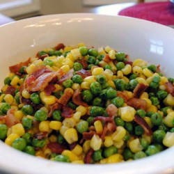 Peas and Corn with Thyme Butter