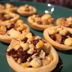 Gorgonzola, Date and Walnut Tartlets