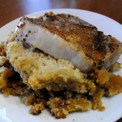 Sage & Maple Cornbread Stuffed Pork Chops