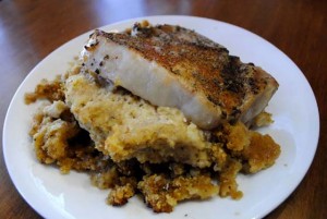 Sage & Maple Cornbread Stuffed Pork Chops