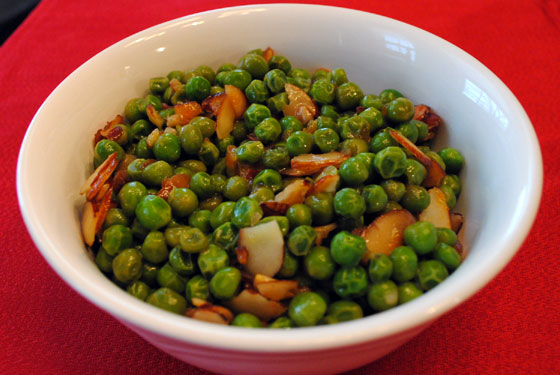 Apricot Peas Amandine