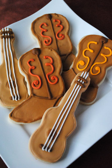 Boot and Guitar Sugar Cookies