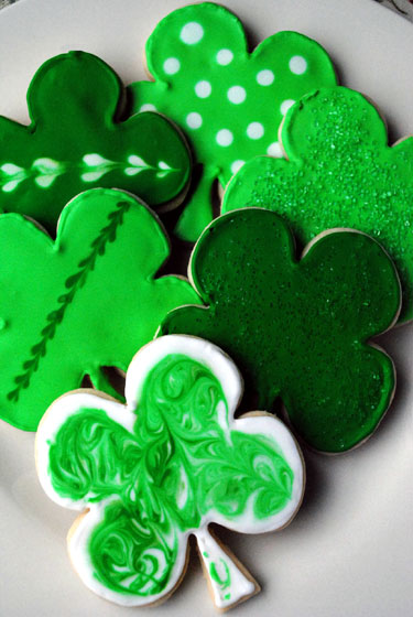 Shamrock Sugar Cookies