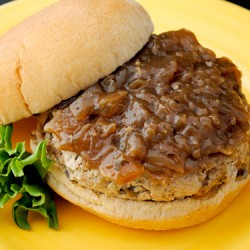 French Onion & Mushroom Turkey Burgers