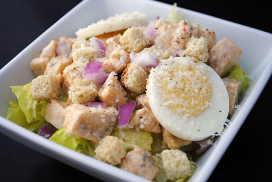 Spicy Chicken Caesar Salad