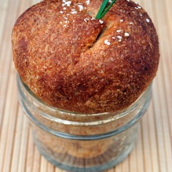 Dinner Roll Baked in a Jar