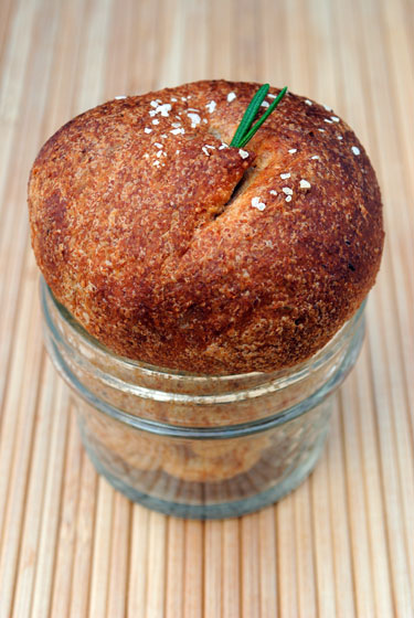 Dinner Roll Baked in a Jar