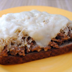 Ground Beef Reuben Melts