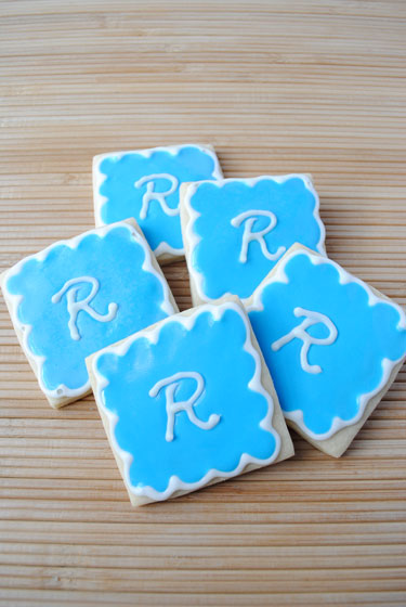 Monogrammed Sugar Cookies: R is for Rylan