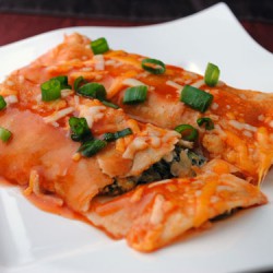 Creamy Spinach Enchiladas