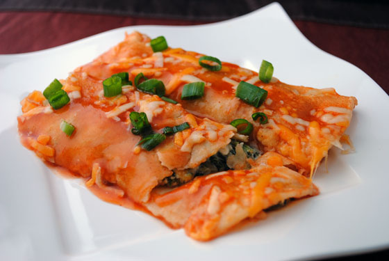 Creamy Spinach Enchiladas