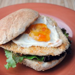 Fish Sandwich with Ginger Apricot Mayonnaise