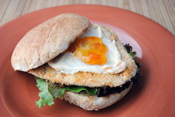 Fish Sandwich with Ginger Apricot Mayonnaise