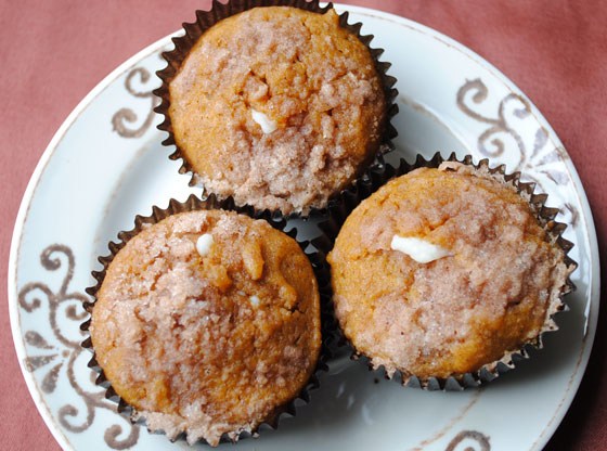 Pumpkin Cream Cheese Muffins