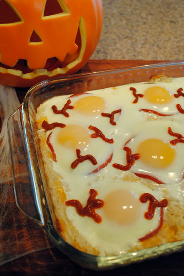 Baked Eyeball Eggs