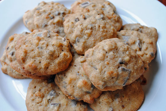 Banana Walnut Chocolate Chunk Cookies