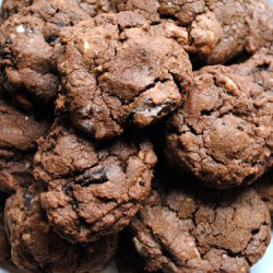 Triple Chocolate Oreo Chunk Cookies