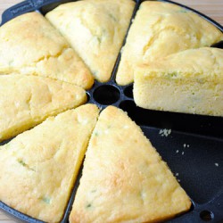 Easy Cheese Cornbread Wedges