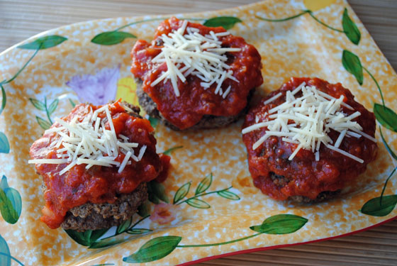 Personal Pizza-Stuffed Meat Loaves