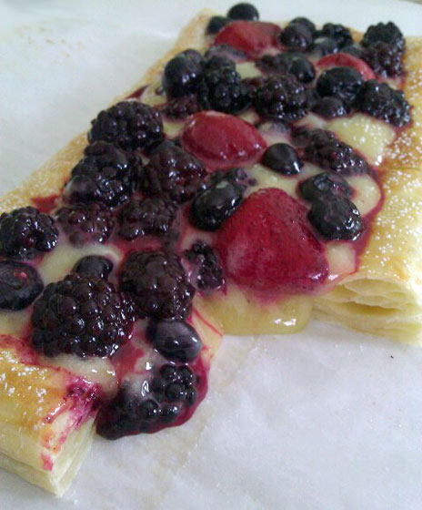 Cut Lemon Berry Tart