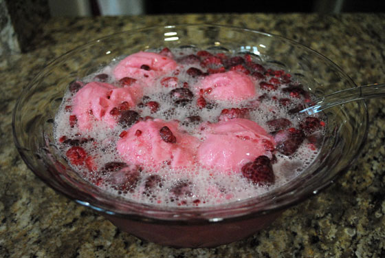 Raspberry Sherbet Punch