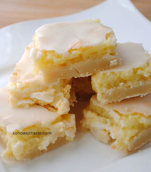 Sunburst Lemon Bars by So How's It Taste