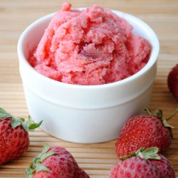 Strawberry Buttermilk Sherbet