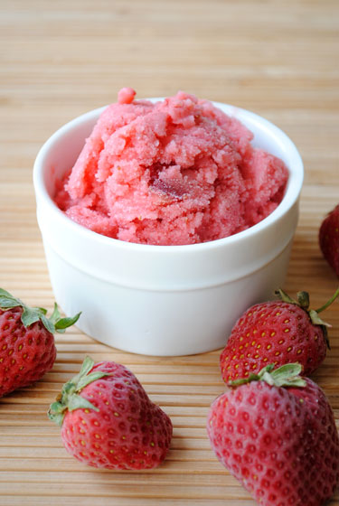 Strawberry Buttermilk Sherbet