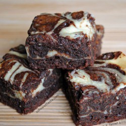 Whiskey Cream Cheese Brownies by So, How's It Taste