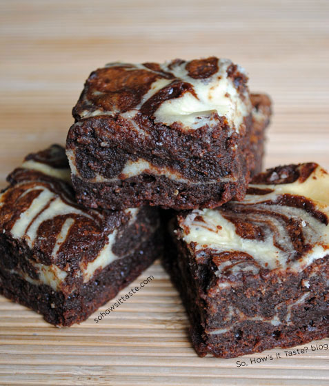 Whiskey Cream Cheese Brownies by So, How's It Taste