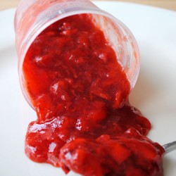 White Balsamic Strawberry Freezer Jam