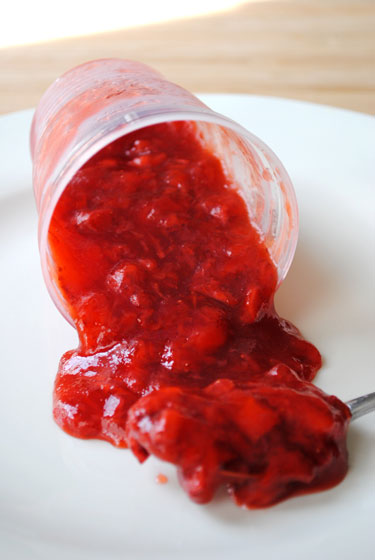 White Balsamic Strawberry Freezer Jam